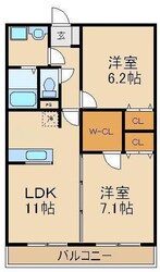 プリムヴェール新町の物件間取画像